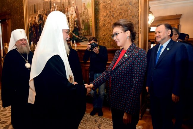 Дарига Назарбаева встретилась с Патриархом Кириллом