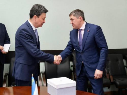 Генеральный консул Республики Казахстан в Казани Ерлан Искаков встретился с губернатором региона Дмитрием Махониным