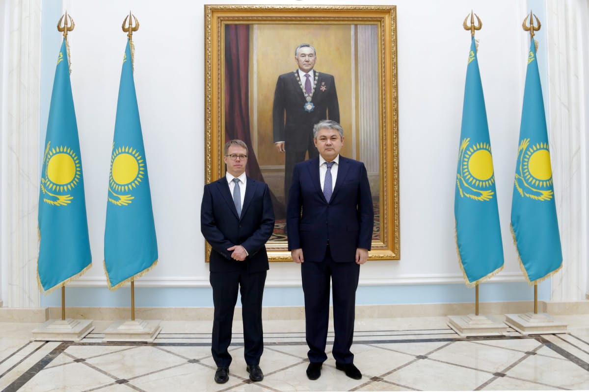 Посол Финляндии посетил Посольство Казахстана с визитом вежливости