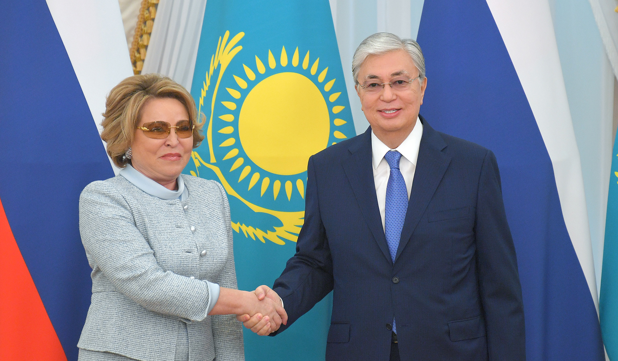 Президент Казахстана встретился с Председателем Совета Федерации Федерального собрания России Валентиной Матвиенко